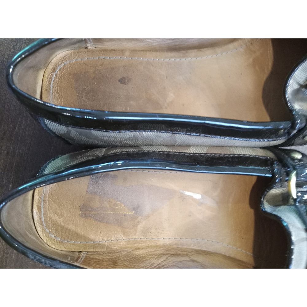 Coach Est. 1941 Signature Jacquard & Patent Leather Loafer Flats - Picture 6 of 6